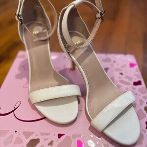 H&M Cream Ankle Strap Heels